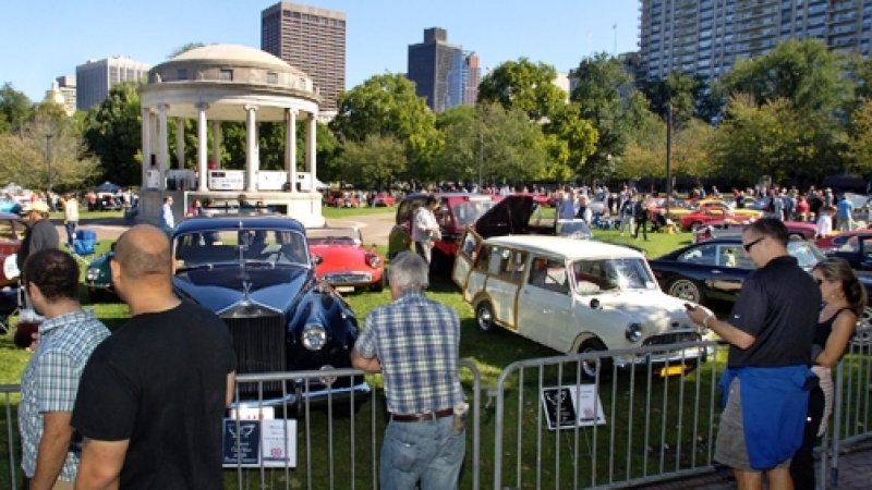 The Boston Cup Auto Show On The Boston Common