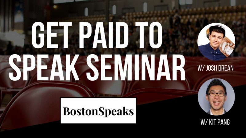 Get Paid To Speak 4-Hour Seminar