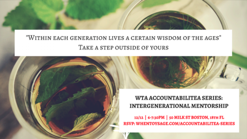 WTA Accountabilitea Series: Intergenerational Mentorship