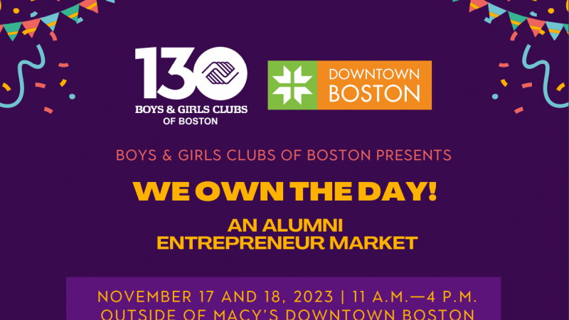 Boys & Girls Club Alumni Entrepreneur Market