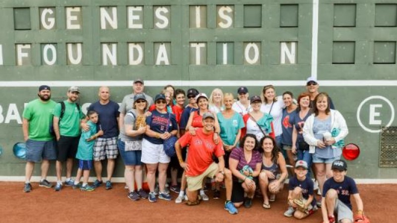 On the Field at Fenway Park with The Genesis Foundation