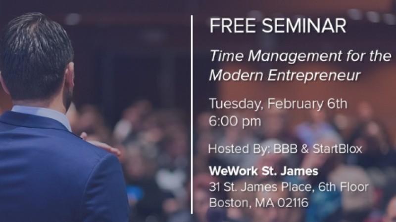 FREE Seminar: Time Management for the Modern Entrepreneur